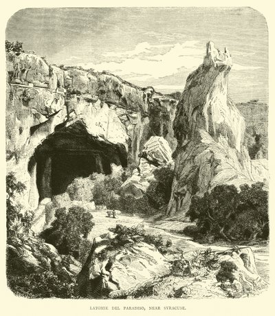 Latomie del Paradiso, perto de Siracusa de English School