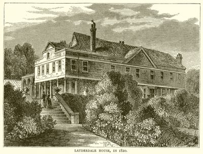 Casa de Lauderdale, em 1820 de English School