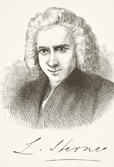 Laurence Sterne, de "A História Nacional e Doméstica da Inglaterra", de William Hickman Smith Aubrey (1858-1916) publicou Londres, c.1890 de English School