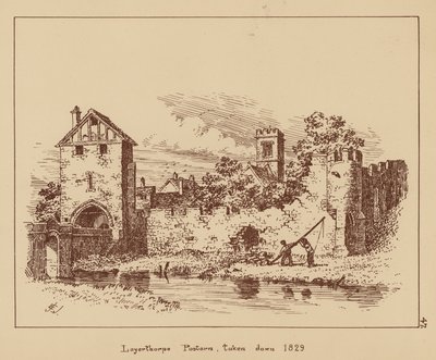Pórtico de Layerthorpe, desmantelado em 1829 (litografia) de English School