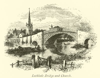 Ponte Lechlade e Igreja de English School