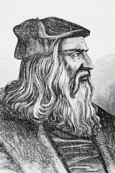 Leonardo Da Vinci (lito) de English School