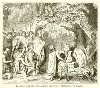 Leonidas e seus companheiros se dedicando à morte de English School