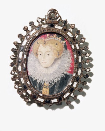 Lettice Knollys, Lady Leicester (aquarela sobre pergaminho) de English School