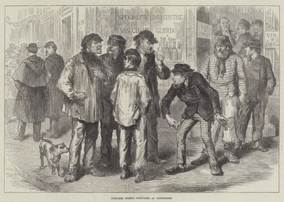 Comunistas franceses libertados em Montmartre (gravura) de English School