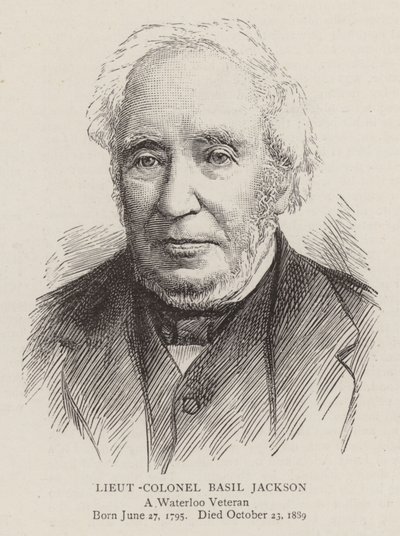 Tenente-coronel Basil Jackson (gravura) de English School