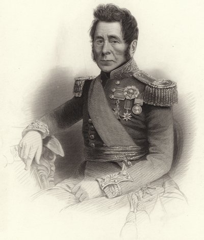 Tenente-general Sir John Fox Burgoyne de English School