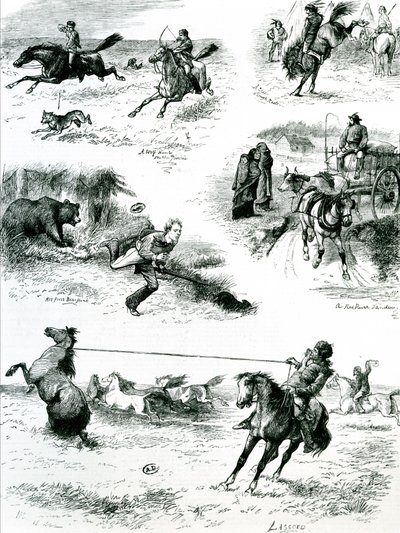 A vida em Manitoba, 1877 de English School