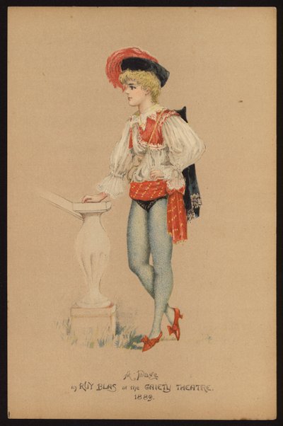 Lily Harold, actriz inglesa (cor litho) de English School