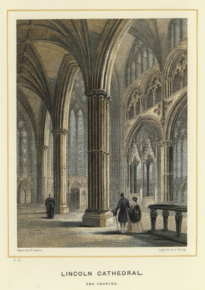 Catedral de Lincoln, a capela-mor de English School