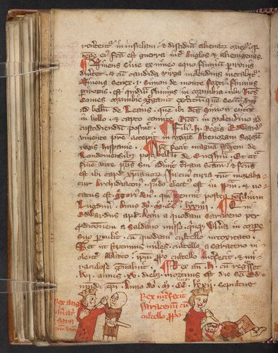 Evangelhos de Lindisfarne, Cotton MS Nero A IV, f. 110v (velino) de English School
