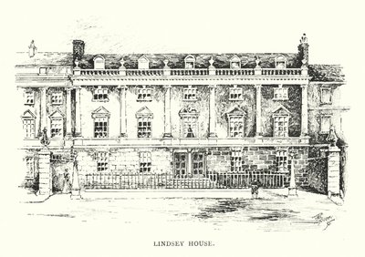 Lindsey House (litho) de English School