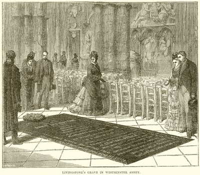 Livingstones Grave em Abadia de Westminster de English School