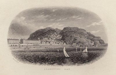 Baía de Llandudno (gravura) de English School