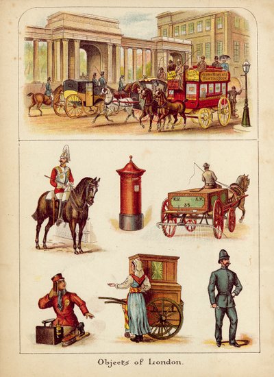 Londres (litografia a cores) de English School