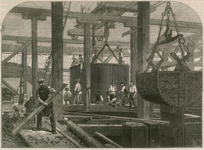 Bridgeworks railway de Londres, de Chatham, e de Dover em Blackfriars de English School