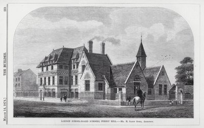 London School-Board Schools, Forest Hill (gravura) de English School