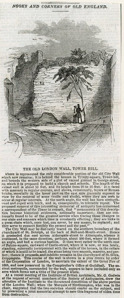 Muralha de Londres - Tower Hill de English School
