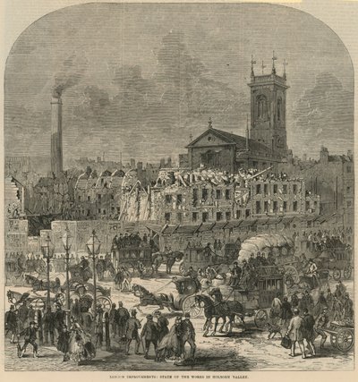 Melhoramentos em Londres: estado das obras em Holborn Valley de English School