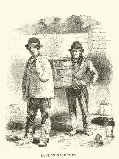 Nightmen de Londres (gravura) de English School
