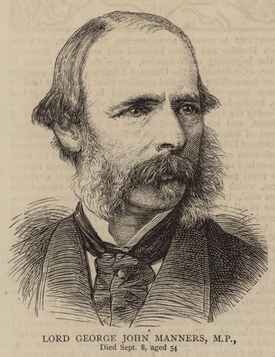 Lord George John Manners, deputado (gravura) de English School