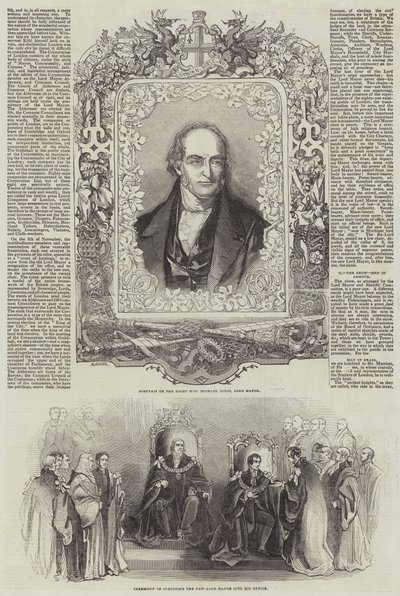 Lord Mayor of London (gravura) de English School