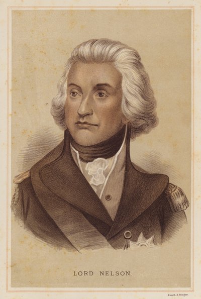Lord Nelson (cor litho) de English School