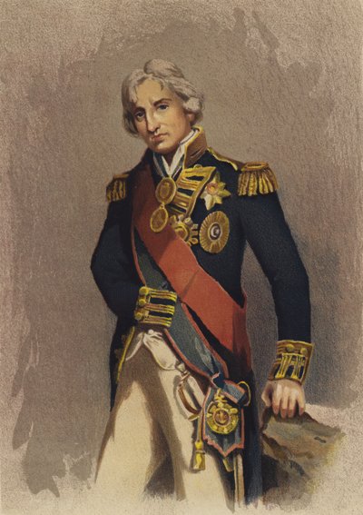 Lord Nelson (litografia a cores) de English School