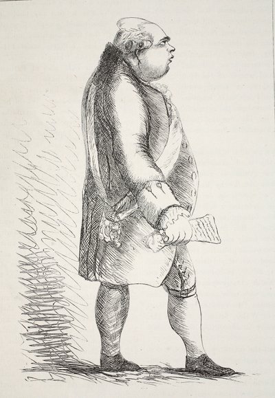 Lord North, fac-símile de uma cópia antiga de English School