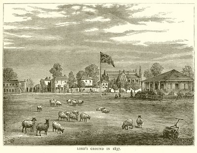 Lords Ground, em 1837 de English School
