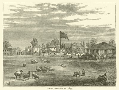 Lord&39;s Ground em 1837 de English School