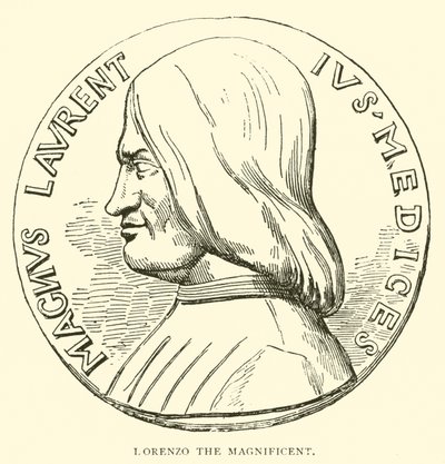 Lorenzo, o Magnífico (gravura) de English School