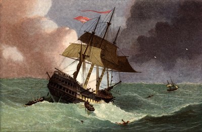 Perda do Kent East Indiaman de English School