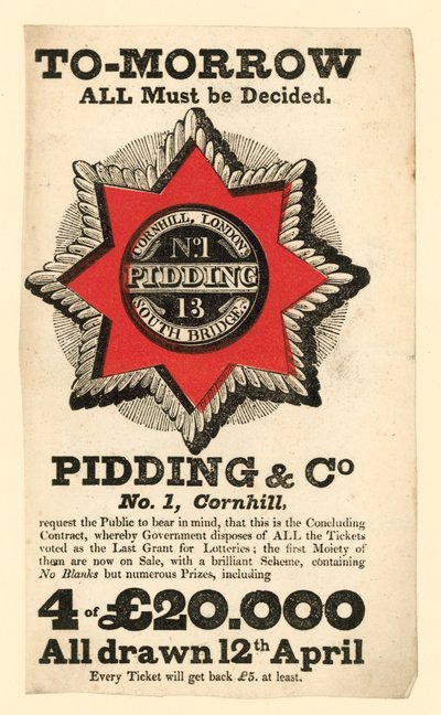 Anúncio de loteria de English School