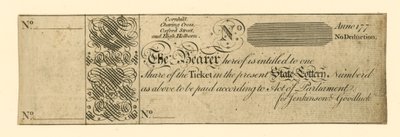 Bilhete de loteria de English School