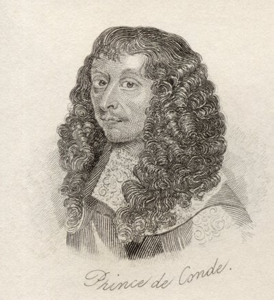 Louis II de Bourbon, Príncipe de Conde, do &39;Crabb&39;s Historical Dictionary&39;, publicado em 1825 de English School
