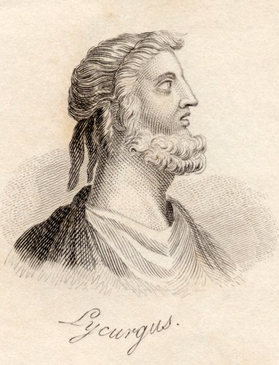 Lycurgus, do "Dicionário Histórico de Crabb", publicado em 1825 de English School