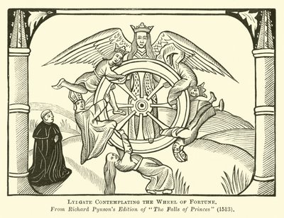 Lydgate contemplando a roda da fortuna de English School