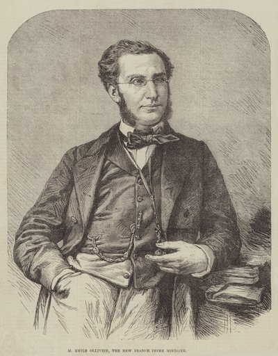 M Emile Ollivier, o novo primeiro-ministro francês (gravura) de English School