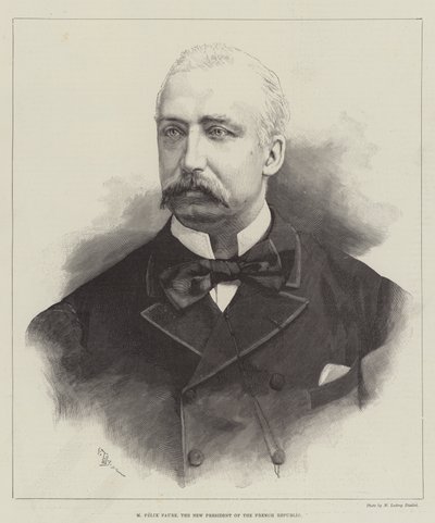 M Felix Faure, o Novo Presidente da República Francesa (gravura) de English School