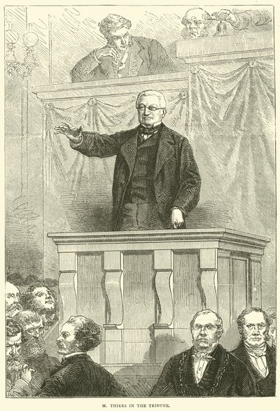 M Thiers no Tribune, 1871 de English School