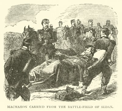 Macmahon levou do campo de batalha de Sedan, setembro de 1870 de English School