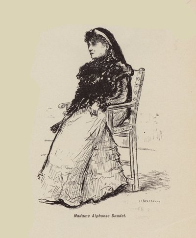 Madame Alphonse Daudet (litografia) de English School