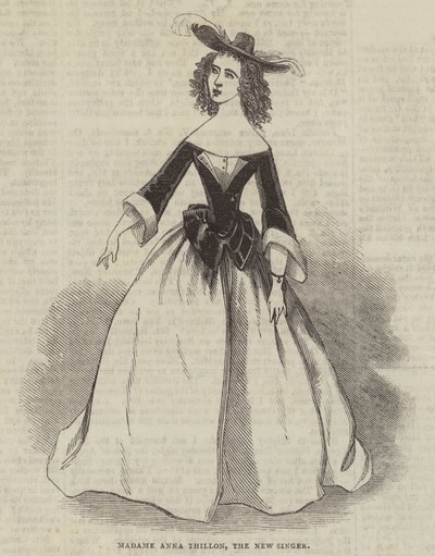 Madame Anna Thillon, a nova cantora de English School