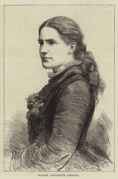 Madame Antoinette Sterling (gravura) de English School