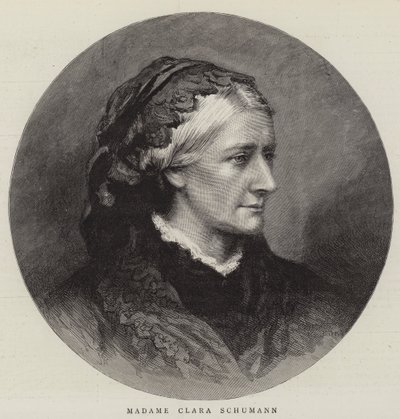Madame Clara Schumann (gravura) de English School