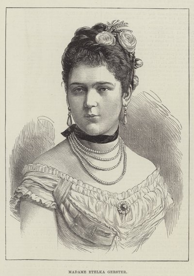 Madame Etelka Gerster (gravura) de English School