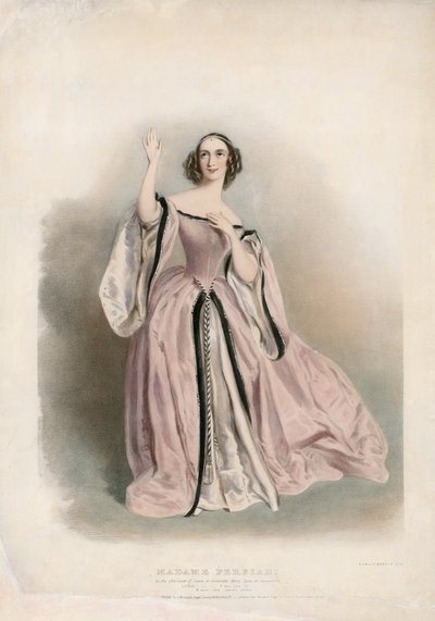 Madame Persiani em Lucia di Lammermoor de English School