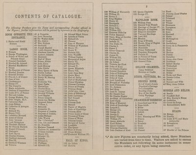 Catálogo de Exposições Madame Tussaud & Sons para 1875 de English School