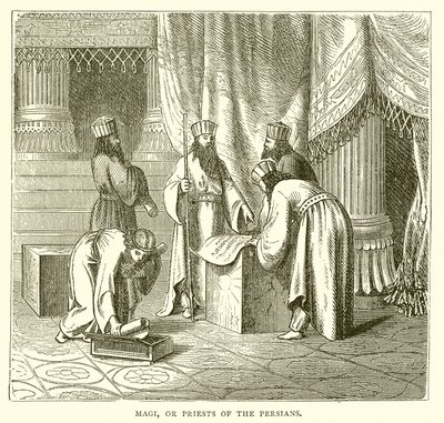 Magos ou sacerdotes dos persas de English School